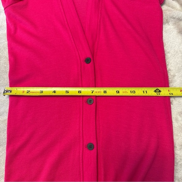 Alix NYC Revolve Virginia Mini Dress in Cerise Button Down Ribbed Size XS - Picture 11 of 13